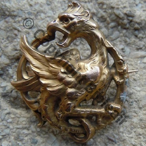 NI SPA  NI ESCADRILLE INDO Laiton Eping bascule Dos lisse Embouti Poincon FIX en relief DOUTEUX Src.lapetitebrocdechacha 680EurInv 